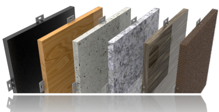 Decorative honeycomb panel finishes