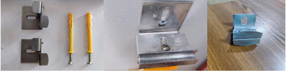 Mechanical anchors and clips — select for the panel system